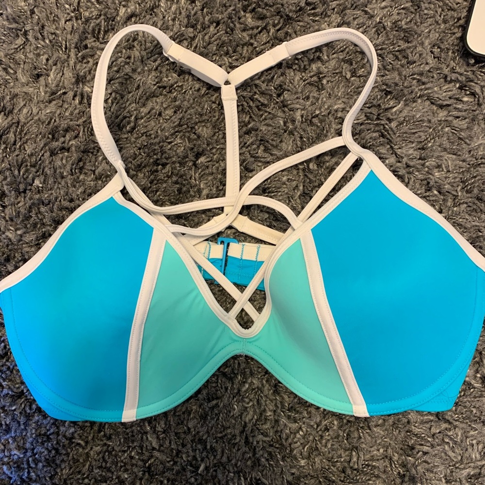 PINK strappy bikini top